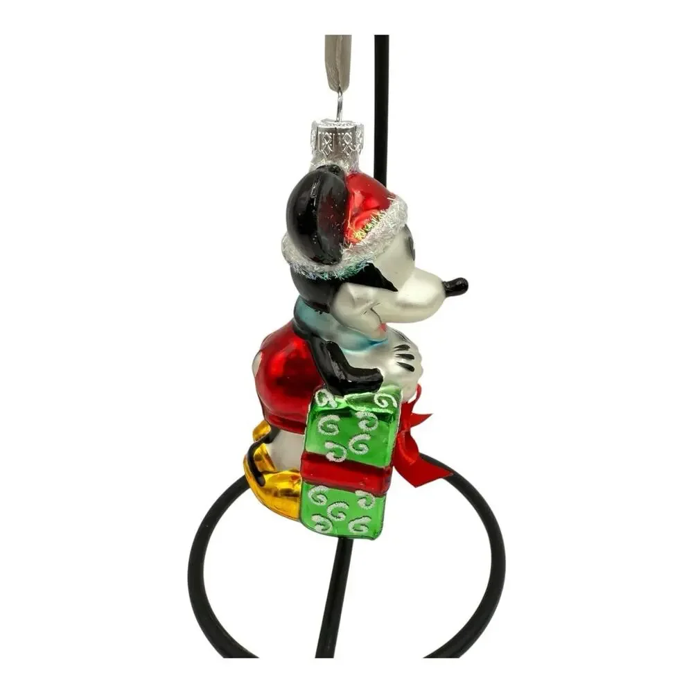 Hallmark Disney Christmas Tree Blown Glass Ornament -‎ Mickey Mouse (2015) w/box